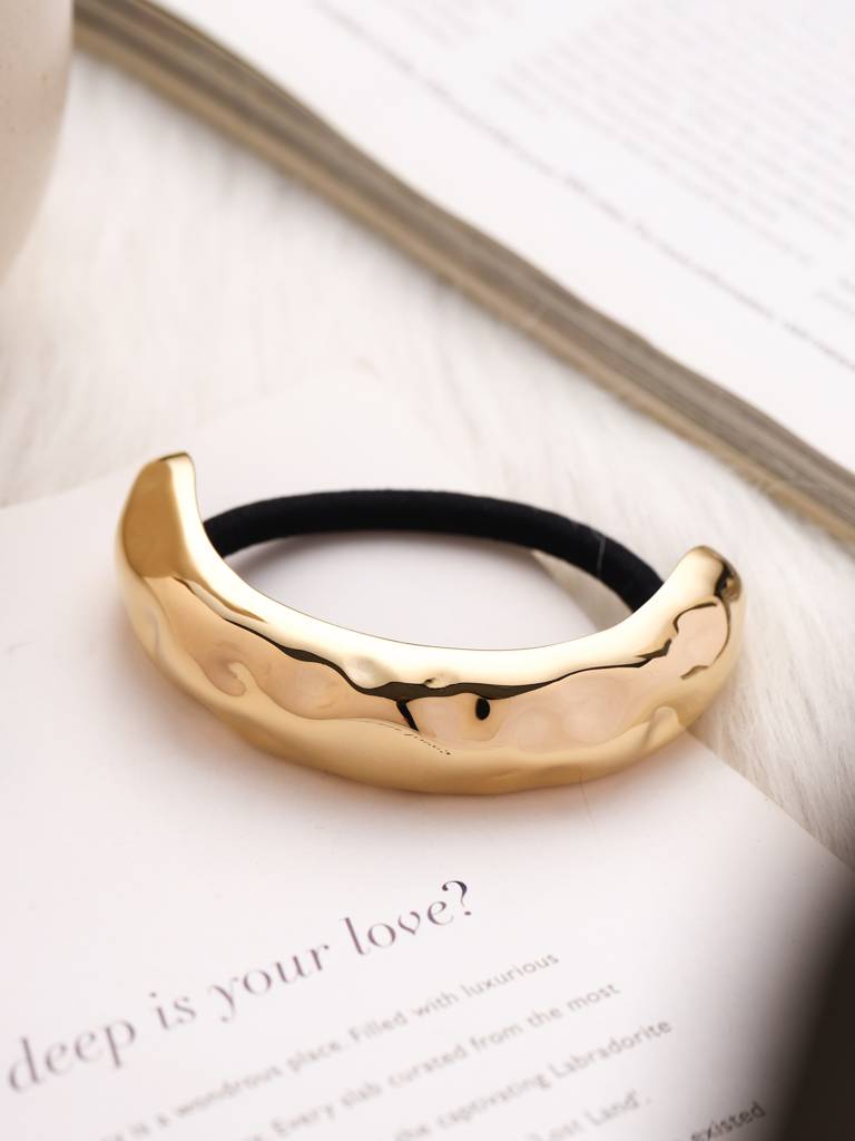 Hammered Arc Hair Cuff Tie : MJ512