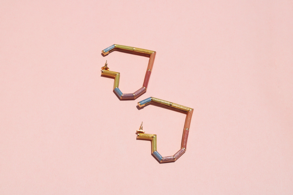 Heart Rainbow Earring : MJR22E2M