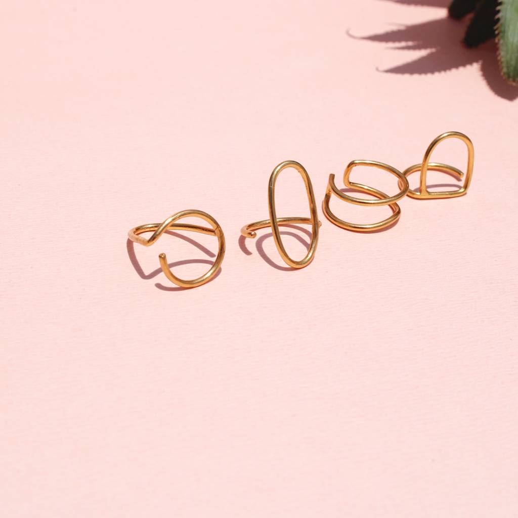 Nail Ring- Set Of 4 : MJR22NR2