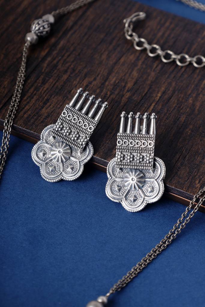 Tribal Long Pendant Necklace Set : MMAY2540