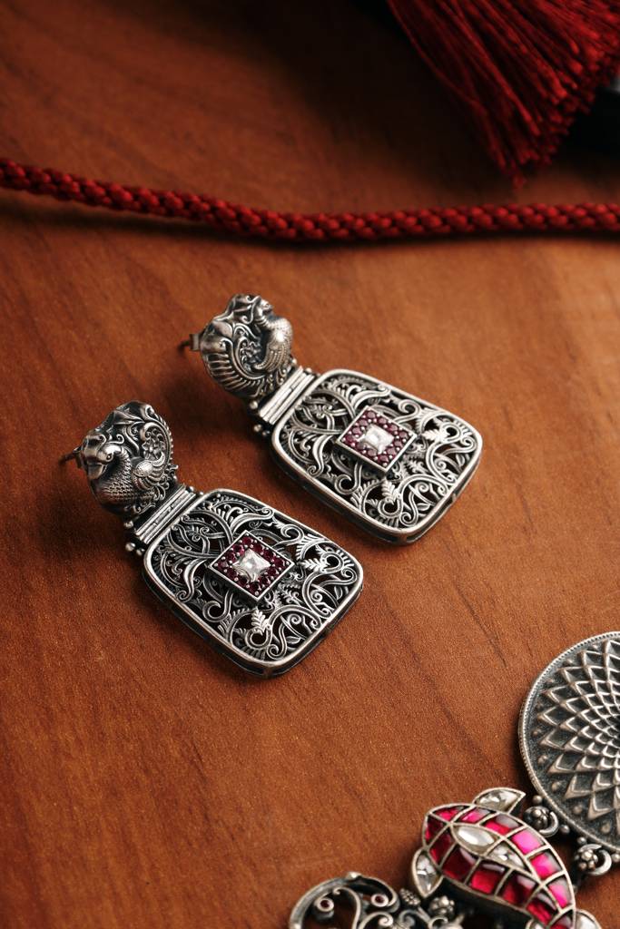 Pink Kundan Temple Choker Set : MMAY2545