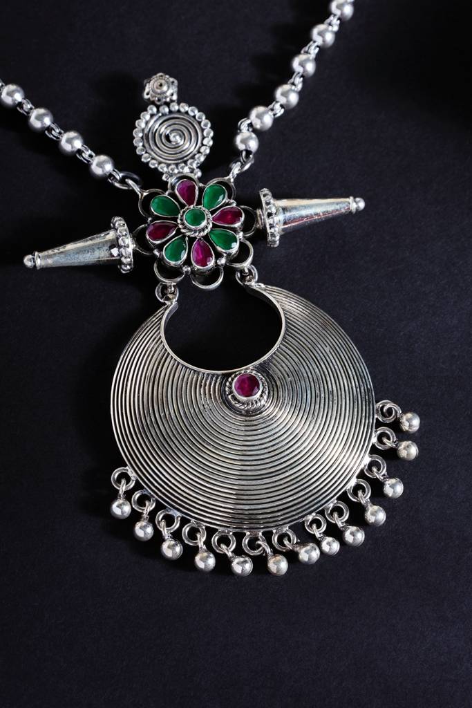 Red Green Long Pendant Set : MMAY2551