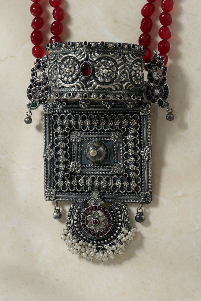 Temple Kempstone Pendant Necklace Set : MMAY2569