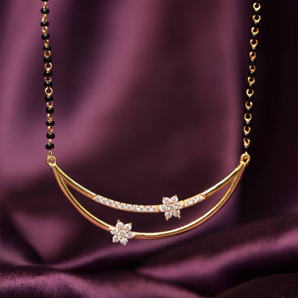 Celestial Blossom Mangalsutra | 18K Gold Vermeil : MN025