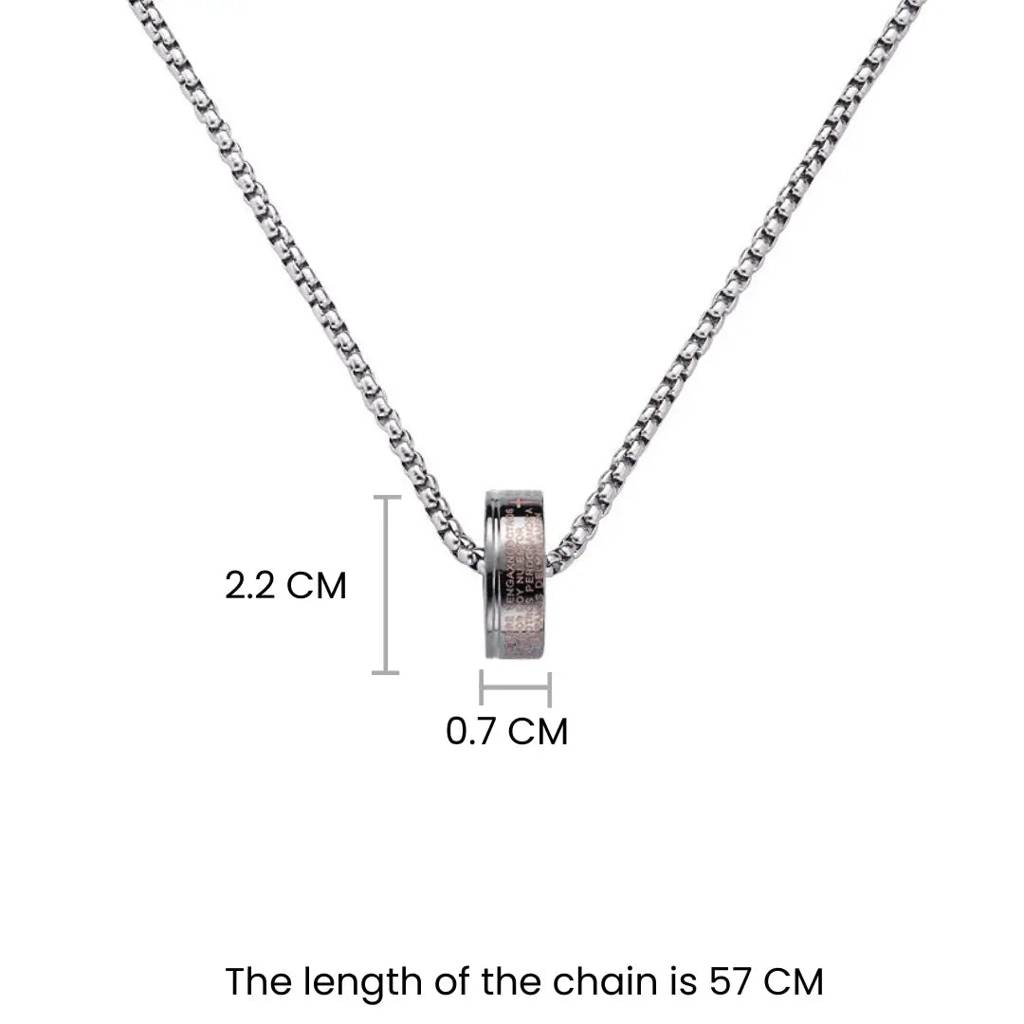 Cosmo Ring Silver Chain For Men & Boys : MN1S0415