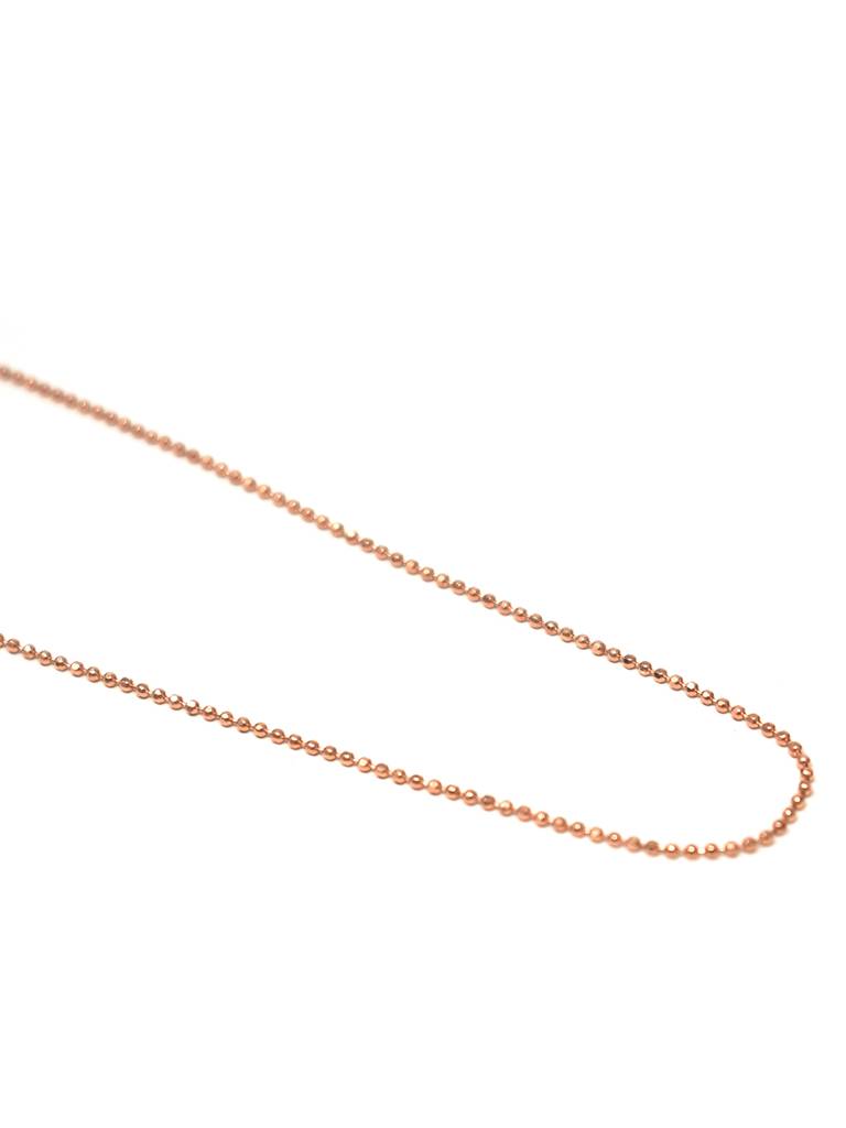 Mannash Shinning Tiny Balls Rose Gold Plated Sterling Silver Chain : MPRNC533D1261