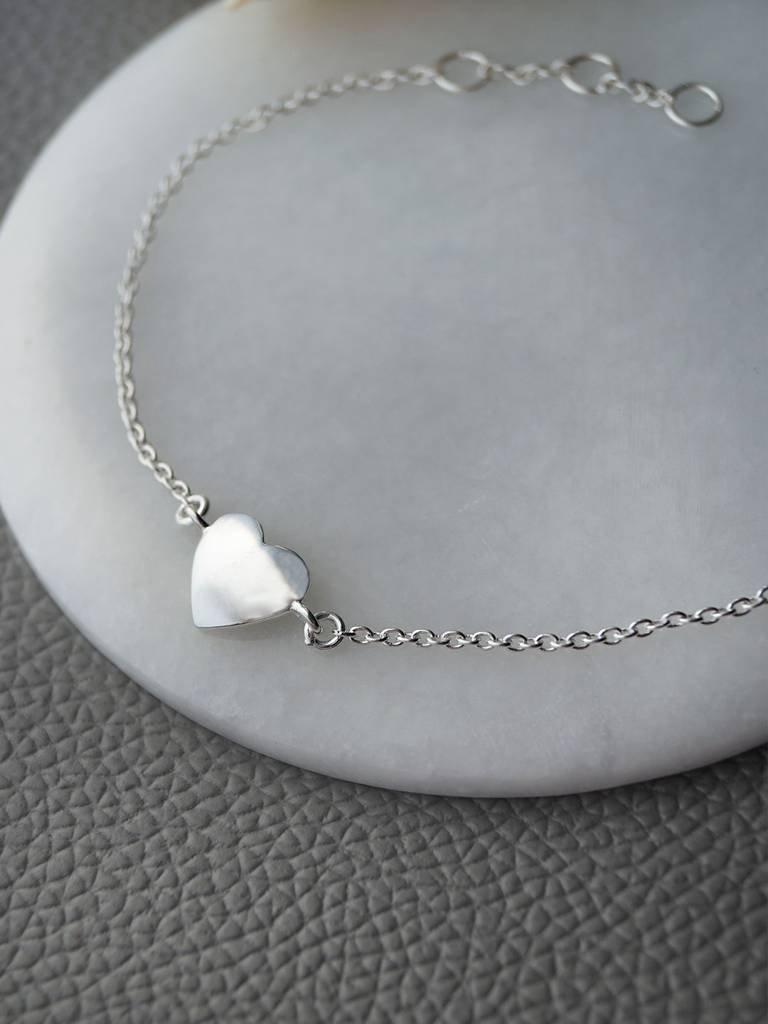 Just A Little Heart Sterling Silver Chain Bracelet : MPSBC364D799