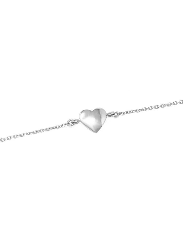 Just A Little Heart Sterling Silver Chain Bracelet : MPSBC364D799