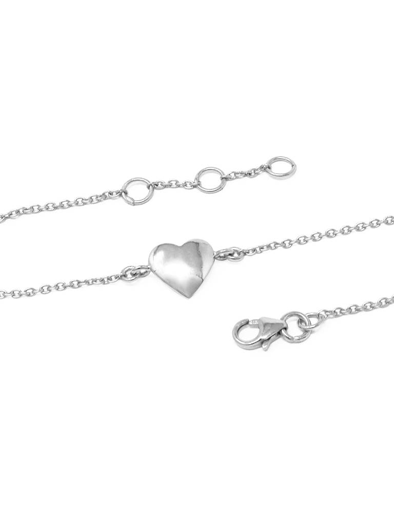 Just A Little Heart Sterling Silver Chain Bracelet : MPSBC364D799