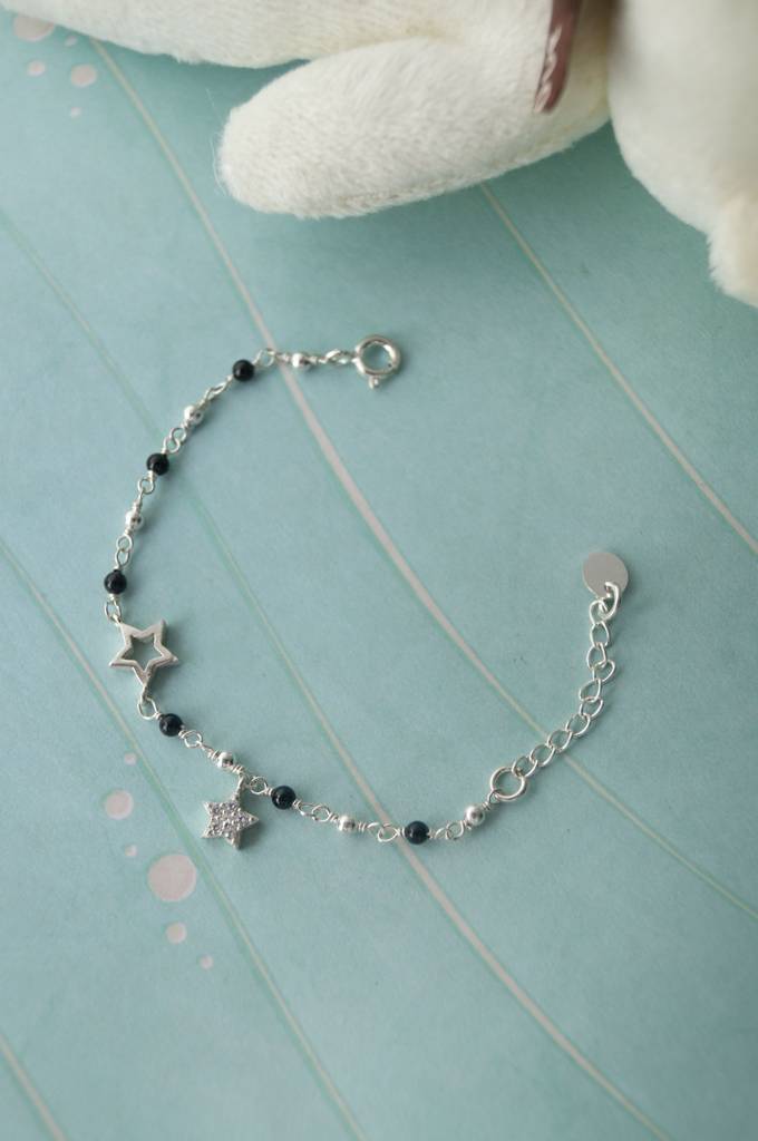 Star Play Charm Sterling Silver Chain Kids Nazariya Bracelet : MPSBK901D2265