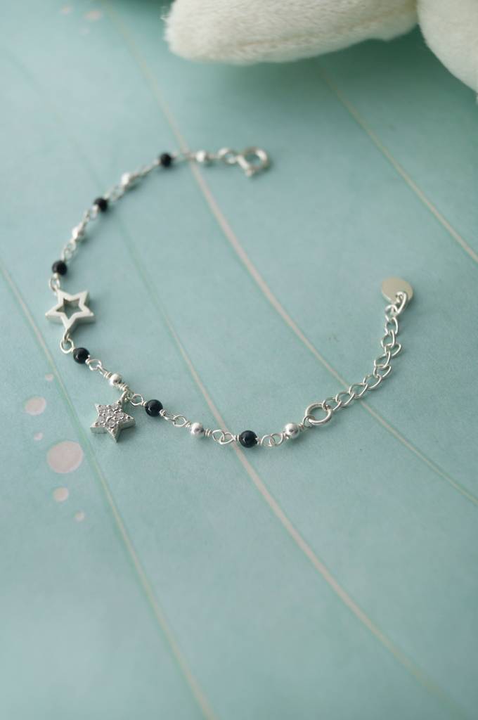 Star Play Charm Sterling Silver Chain Kids Nazariya Bracelet : MPSBK901D2265