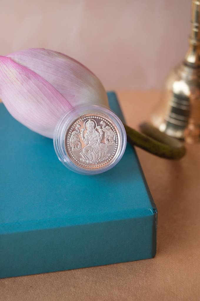Lakshmi 999 Purity Silver 5G Coin : MPSCL894D2229