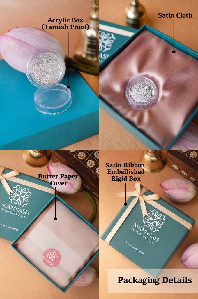 999 Purity Silver Lakshmi Coin (5Gm) - Atrangi Family Wali Diwali Gift Hamper : MPSDHC894D2231