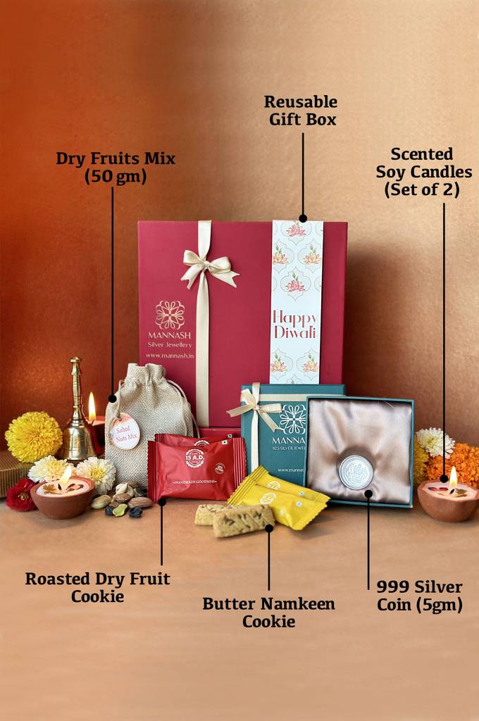 999 Purity Silver Lakshmi Coin (5Gm) - Atrangi Family Wali Diwali Gift Hamper : MPSDHC894D2231