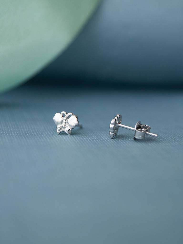 Mannash Free Like A Butterfly Mini Sterling Silver Stud Earrings : MPSES311D621