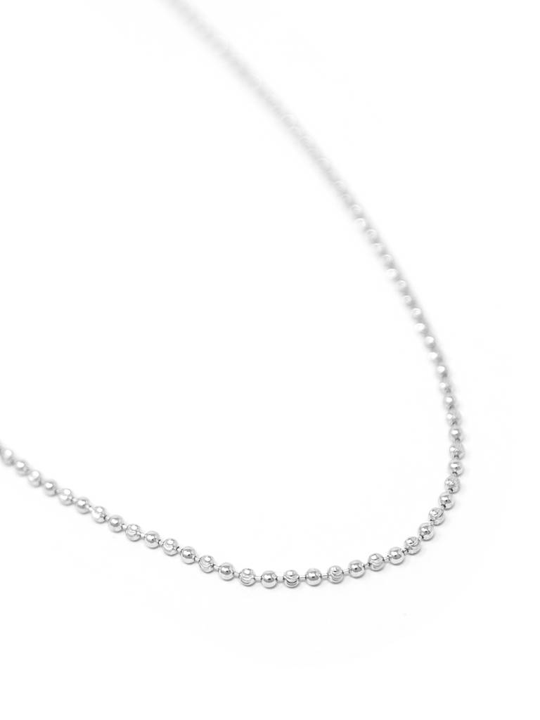 Mannash Sparkling Cutting Balls Sterling Silver Chain : MPSNC579D1373