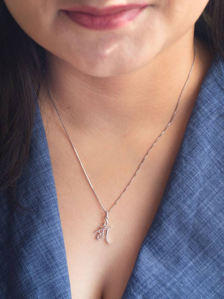 Mannash Maa Sterling Silver Pendant : MPSPC796D1855