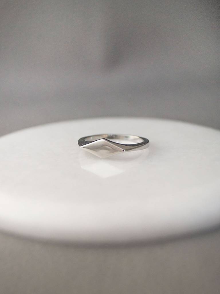Simplicity Geometric Sterling Silver Ring : MPSRC588D1387
