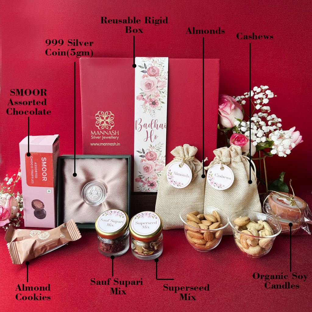 Badhai Ho-Wedding Hamper - 999 5Gm Lakshmi Coin : MPSWHL913D2287