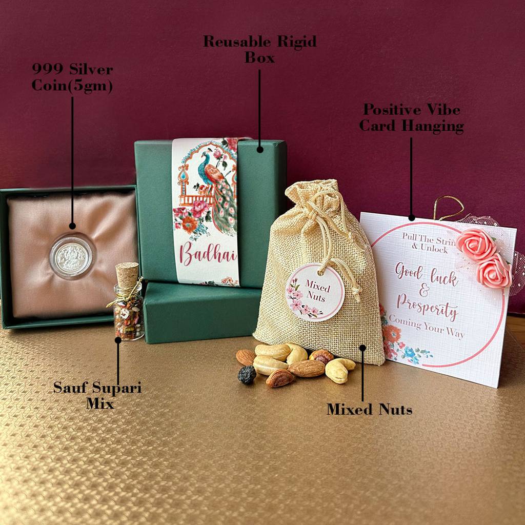 Badhai Ho Wedding Hamper-999 5Gm Lakshmi Coin : MPSWHS911D2285