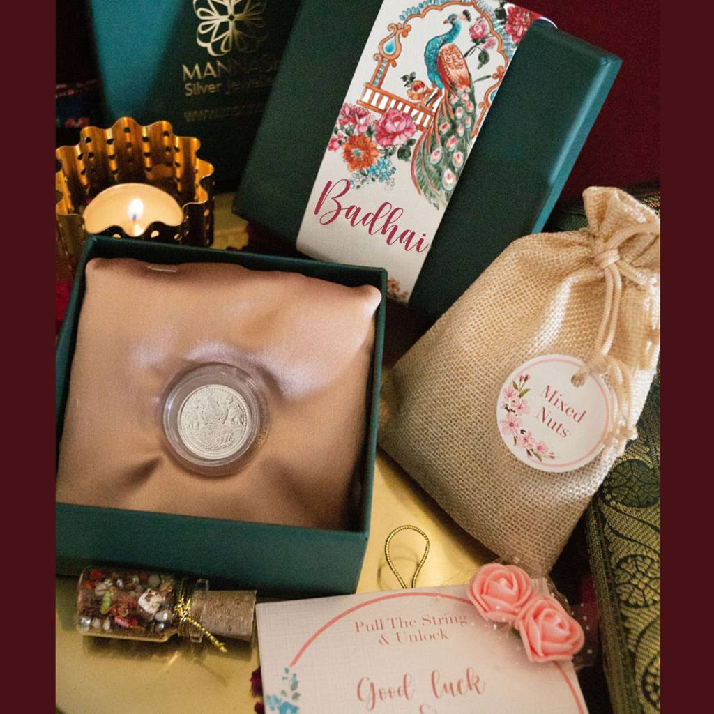 Badhai Ho Wedding Hamper-999 5Gm Lakshmi Coin : MPSWHS911D2285