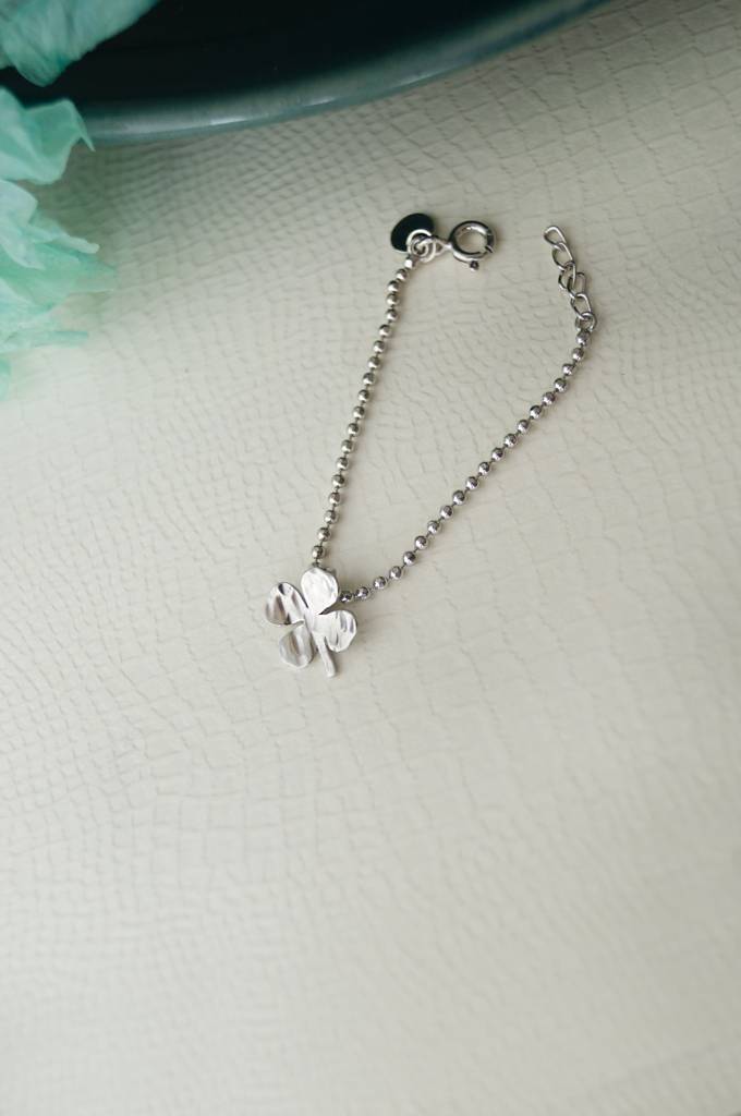 Good Luck Clover Sterling Silver Watch Charm : MPSWR674D1633