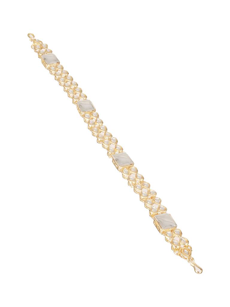 Gold-Plated Kundan Studded Matha Patti : MPT-JS24-10019