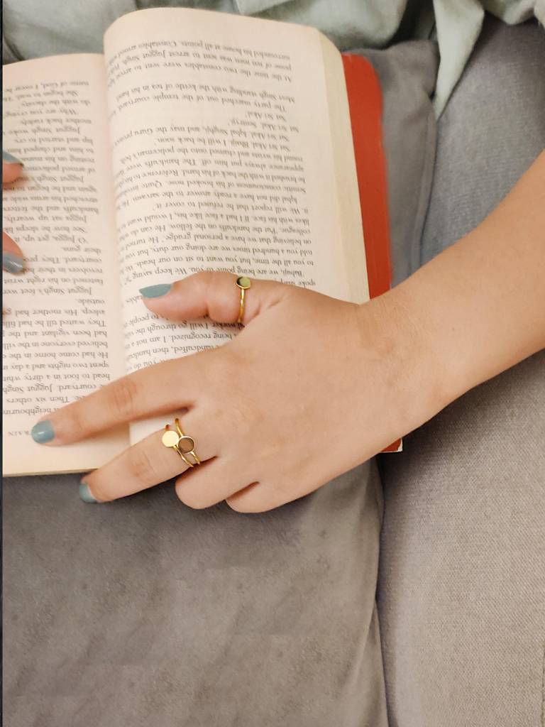 Imperfectly Perfect Sterling Silver Stackable Rings : MPYRS75D123
