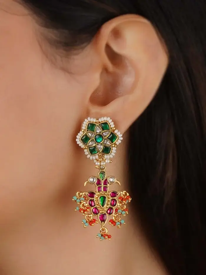 Multicolor Gold Plated Mishr Necklace Set : MR-S746M
