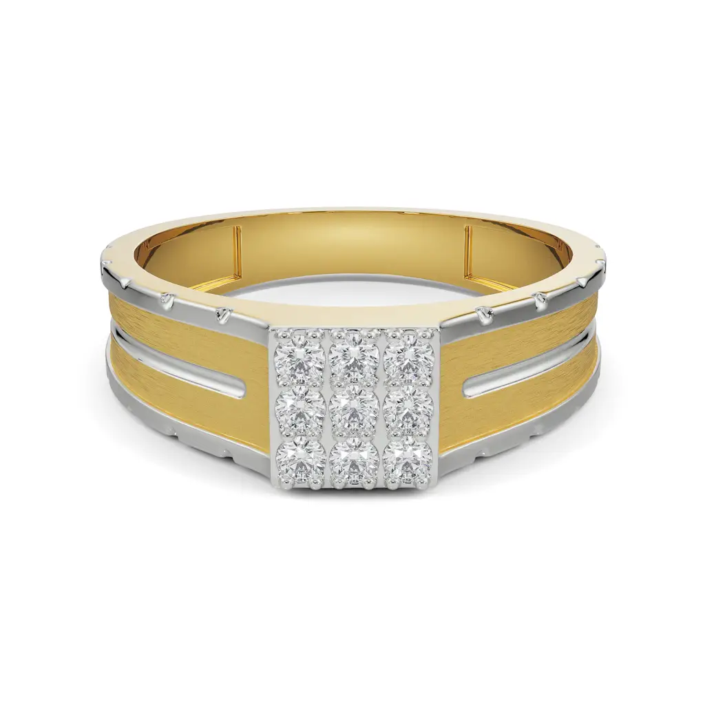 Dewy Quad Diamond Band For Men : MR10