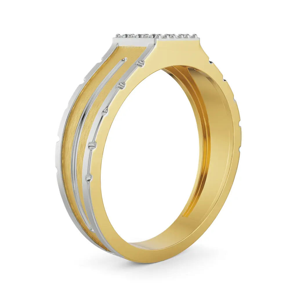 Dewy Quad Diamond Band For Men : MR10