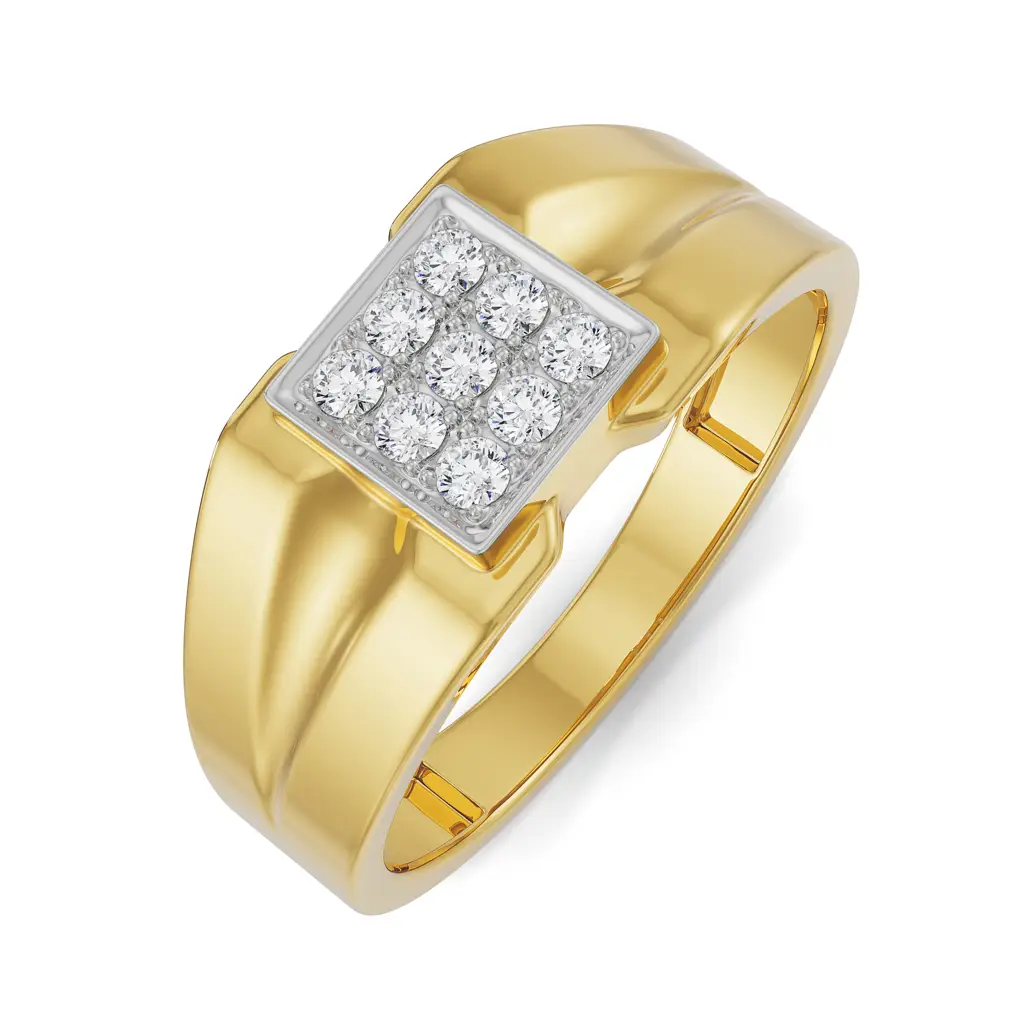 Brushed Diamond Band For Men : MR12