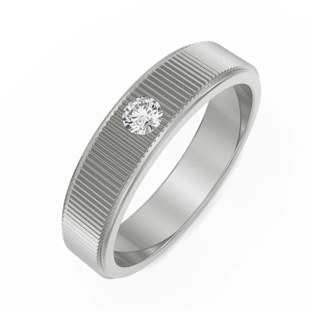 Inlay Round Diamond Band : MR14