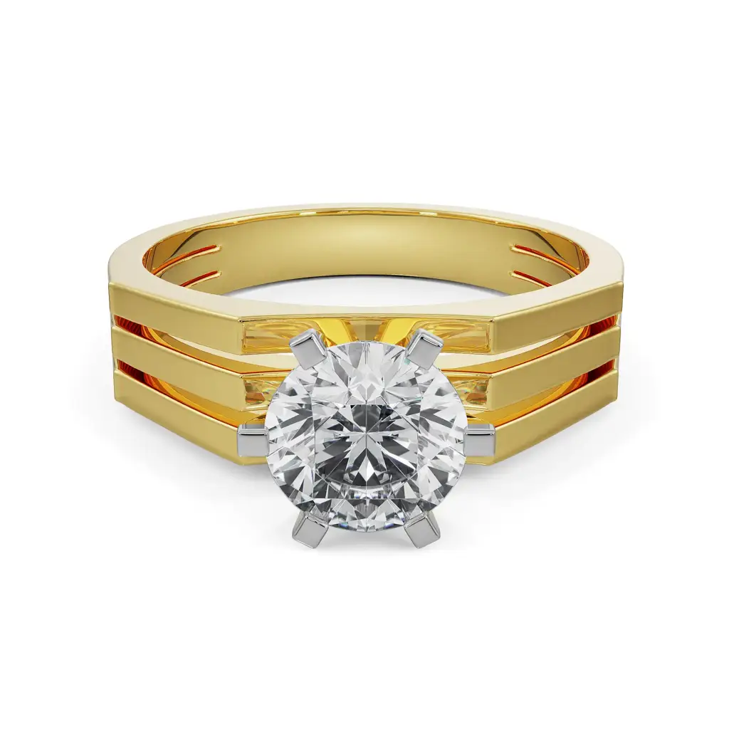 Bold Solitaire Diamond Ring : MR20
