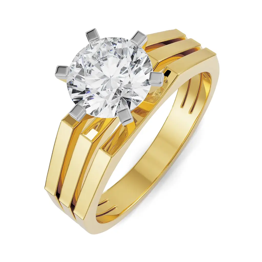 Bold Solitaire Diamond Ring : MR20