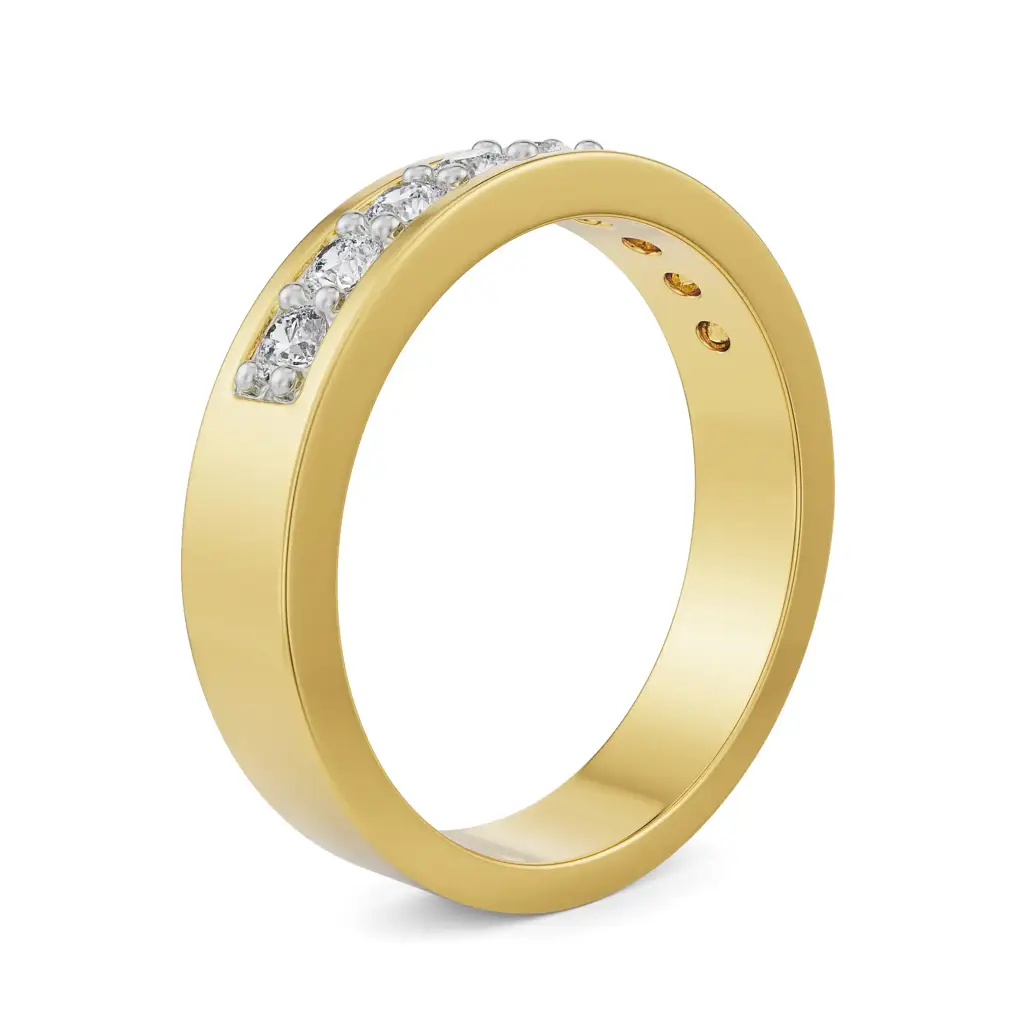 Sleek Row Diamond Band : MR24