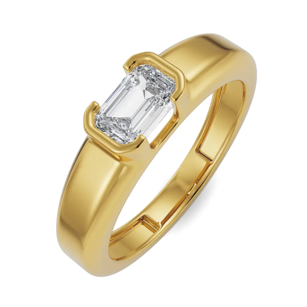 Bold Emerald Men'S Ring : MR3