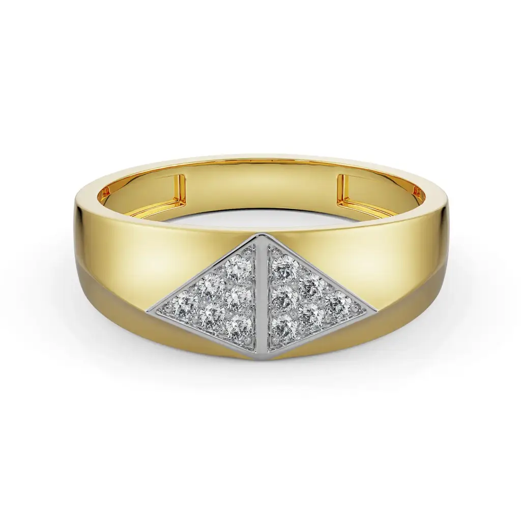 Artisanal Diamond Band For Men : MR31