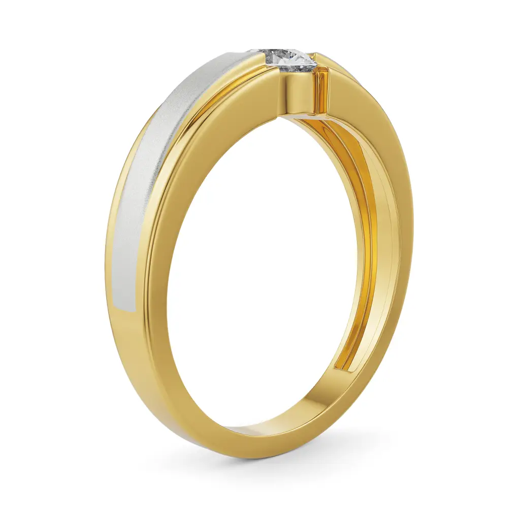Sparkling Solitaire Band For Men : MR4