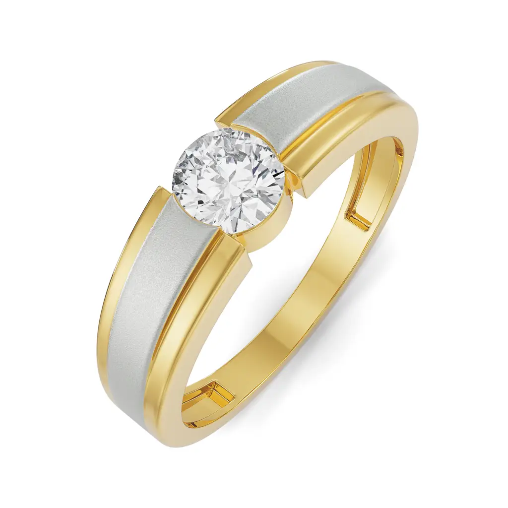 Sparkling Solitaire Band For Men : MR4