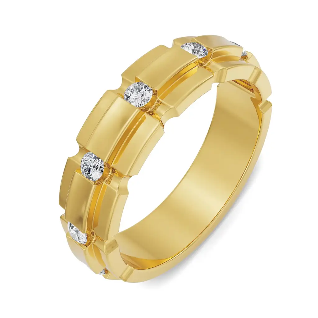Septet Wedding Band For Men : MR43
