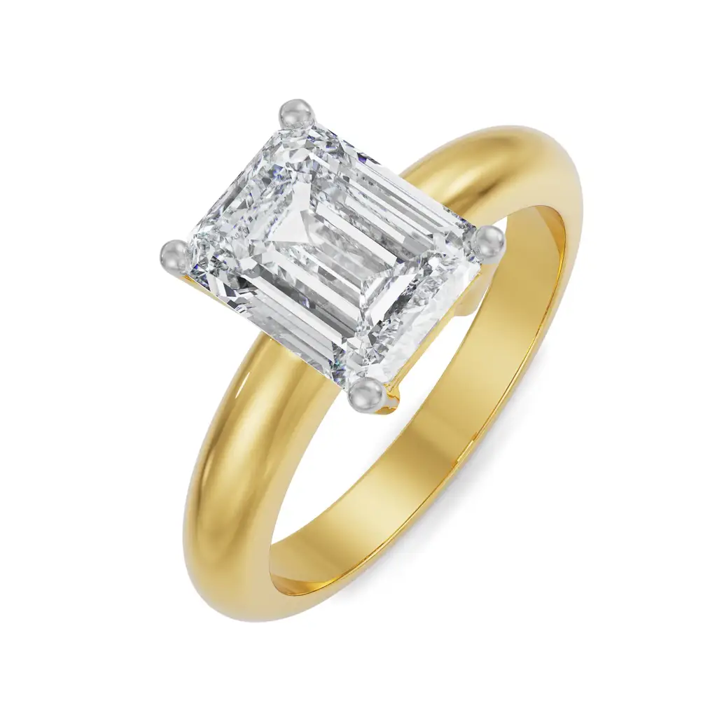 Timeless Emerald Cut Men Diamond Ring : MR52