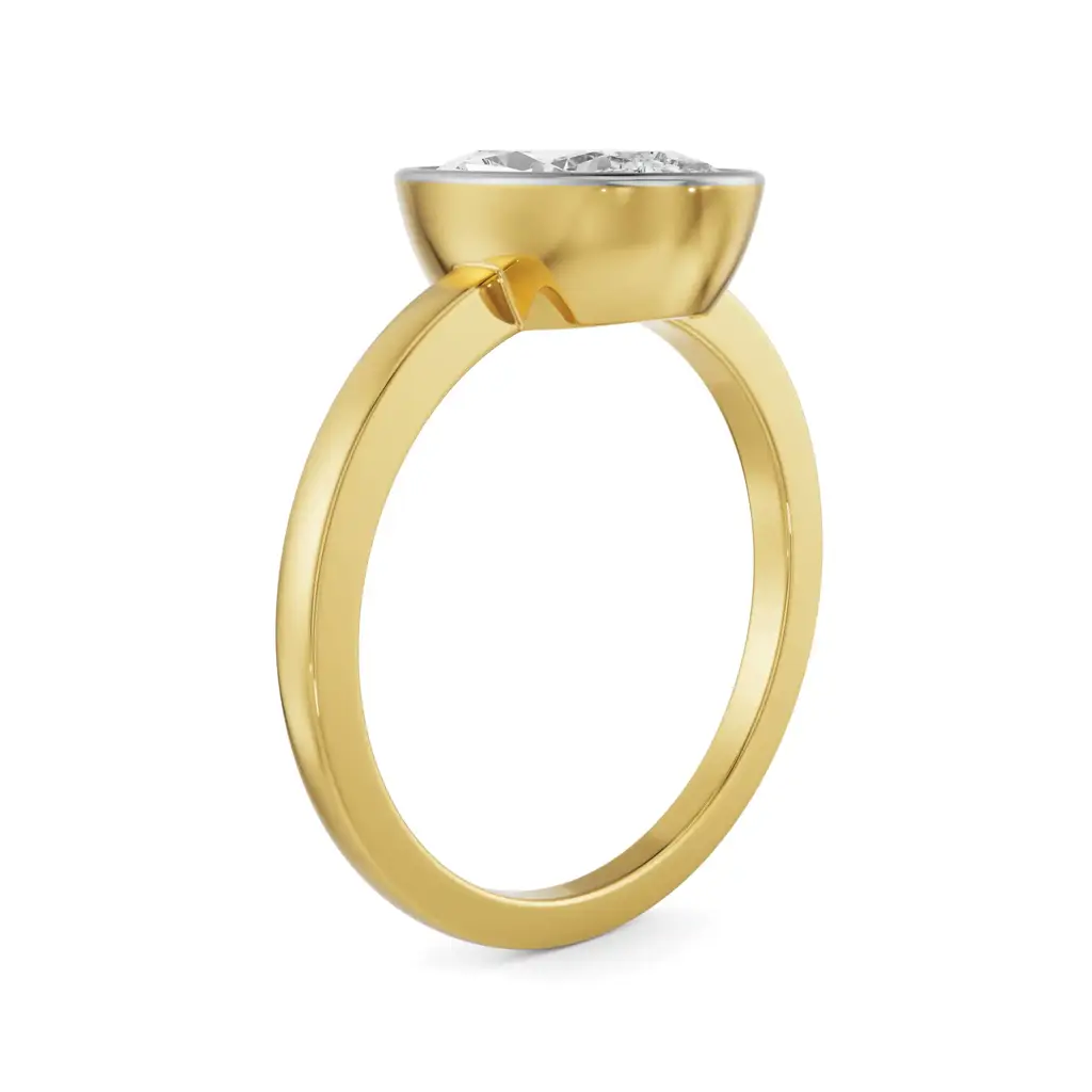 Classic Oval Cut Men Diamond Ring : MR53