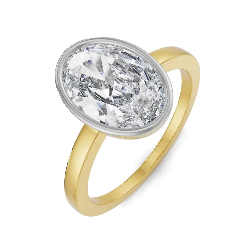 Classic Oval Cut Men Diamond Ring : MR53