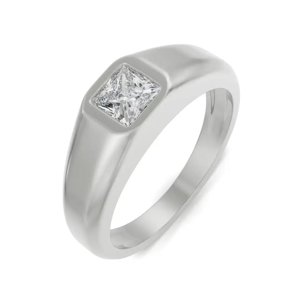 William Princess Cut Diamond Ring : MR59