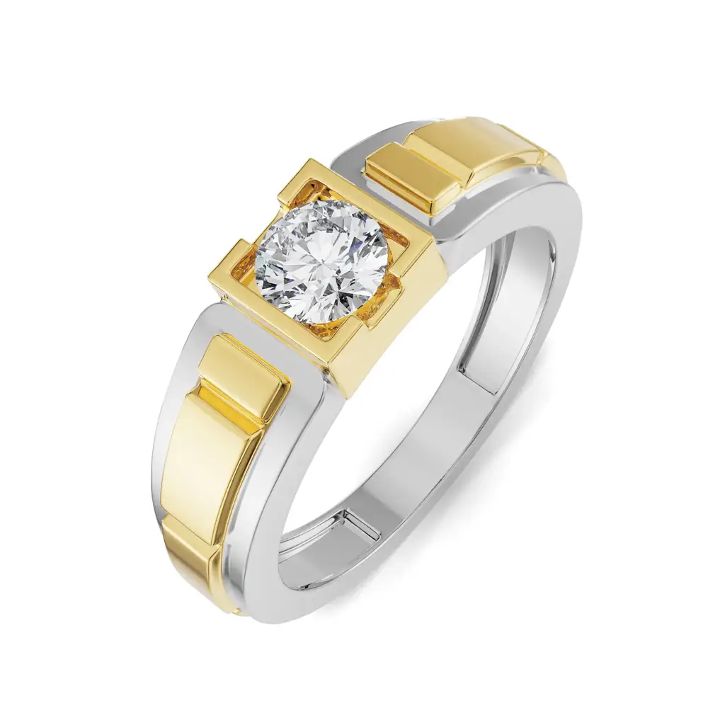 Two-Tone Round Timeless Ring : MR61