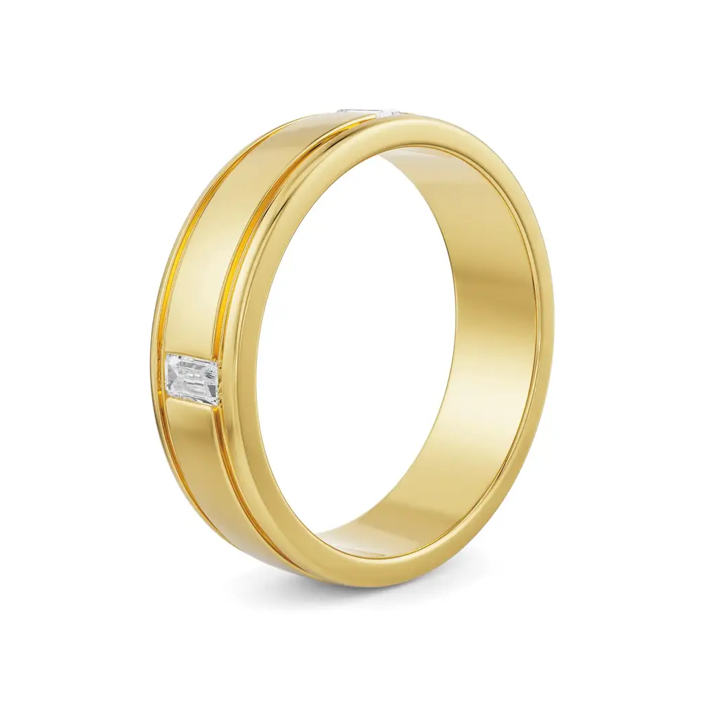 Classic Emerald Men'S Diamond Ring : MR64