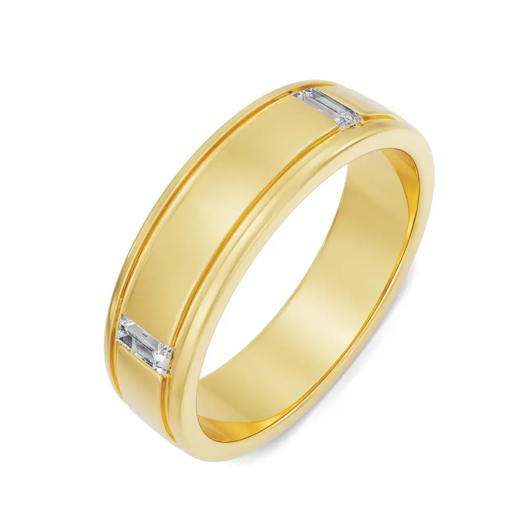 Classic Emerald Men'S Diamond Ring : MR64