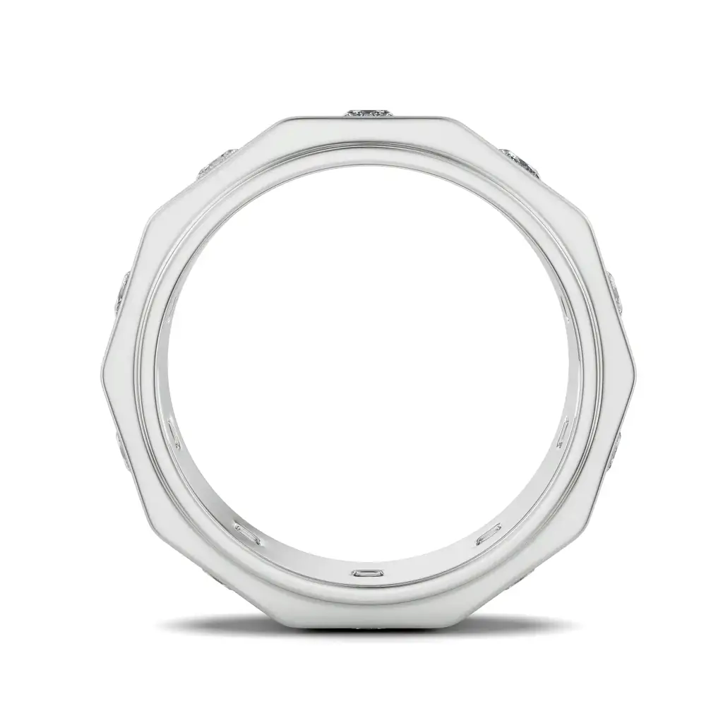 Elijah Princess Cut Wedding Band : MR67