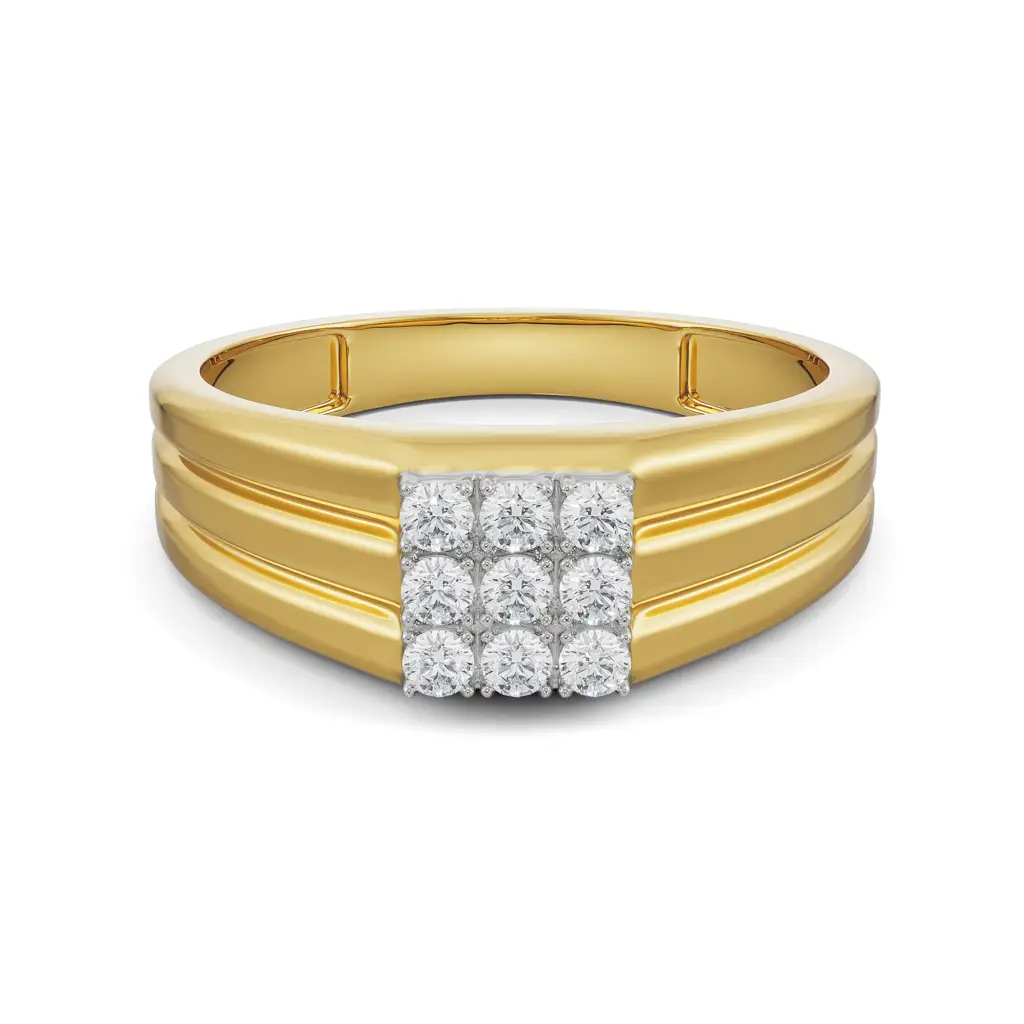 Quadret Diamond Band For Men : MR7